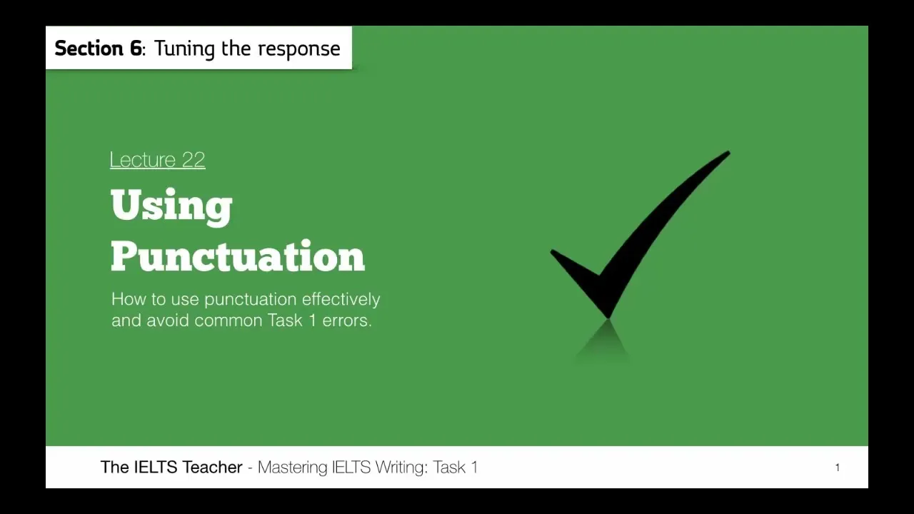 Using Punctuation in Task 1