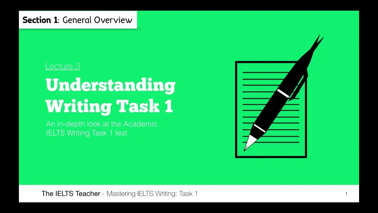 Understanding Writing Task 1