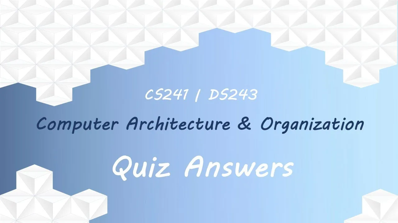 Quiz Answers