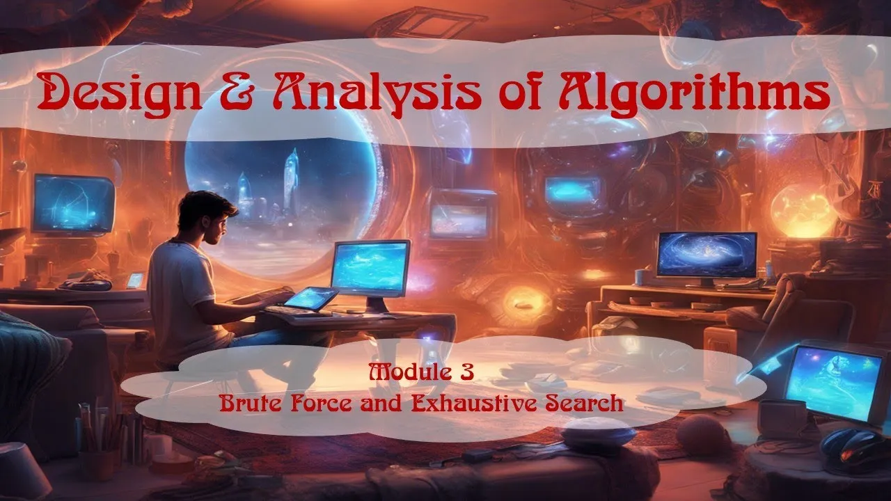 Module 3 | Brute Force and Exhaustive Search