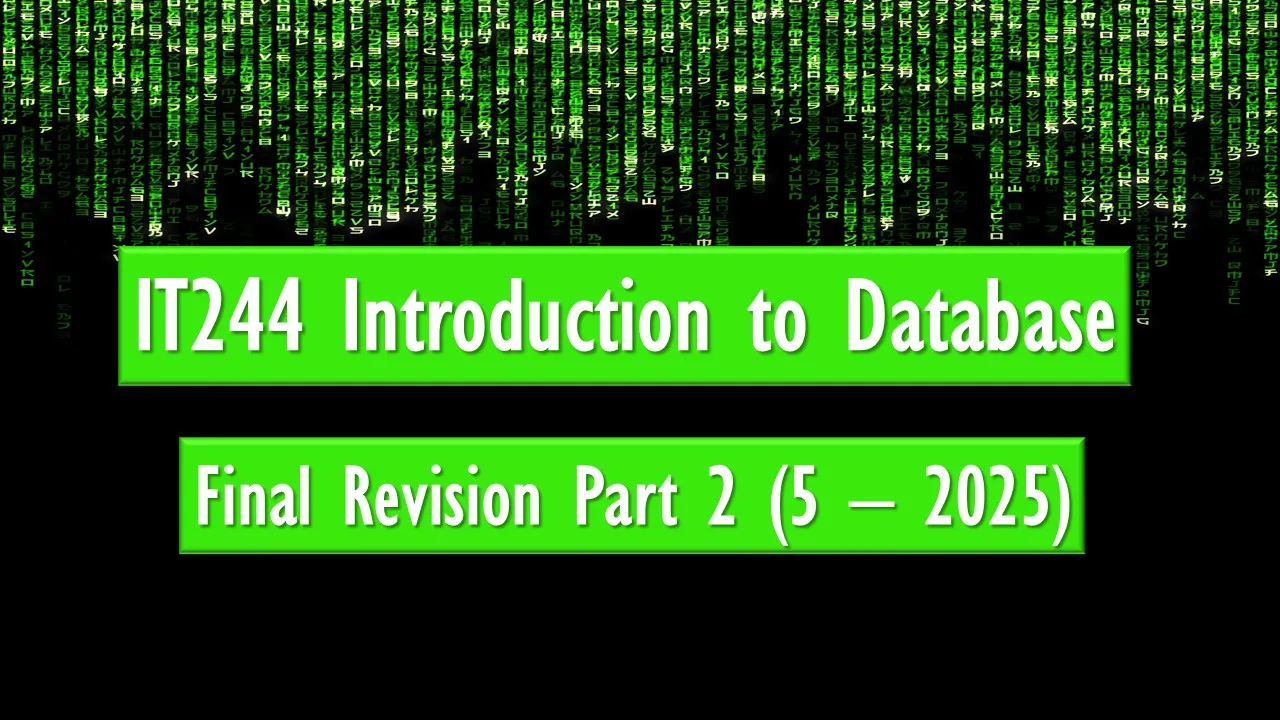 Final Revision Part 2 (5 – 2025)