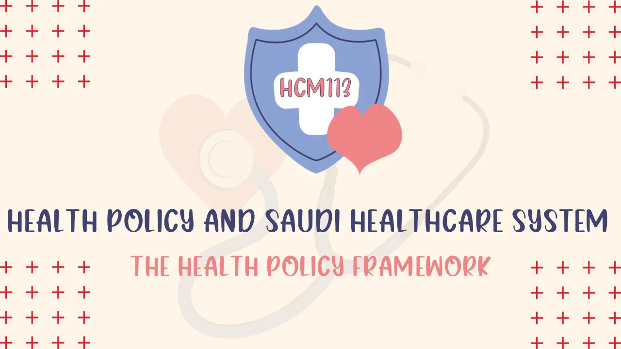 THE HEALTH POLICY FRAMEWORK