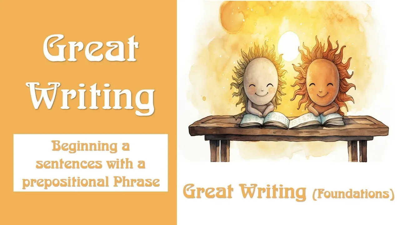 Beginning a sentences with a prepositional Phrase