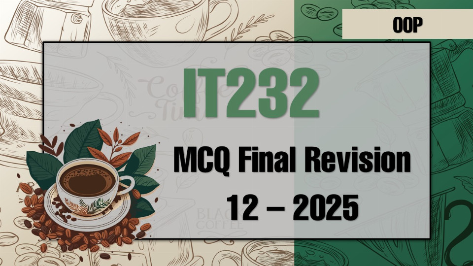 MCQ Final Revision 12 – 2025