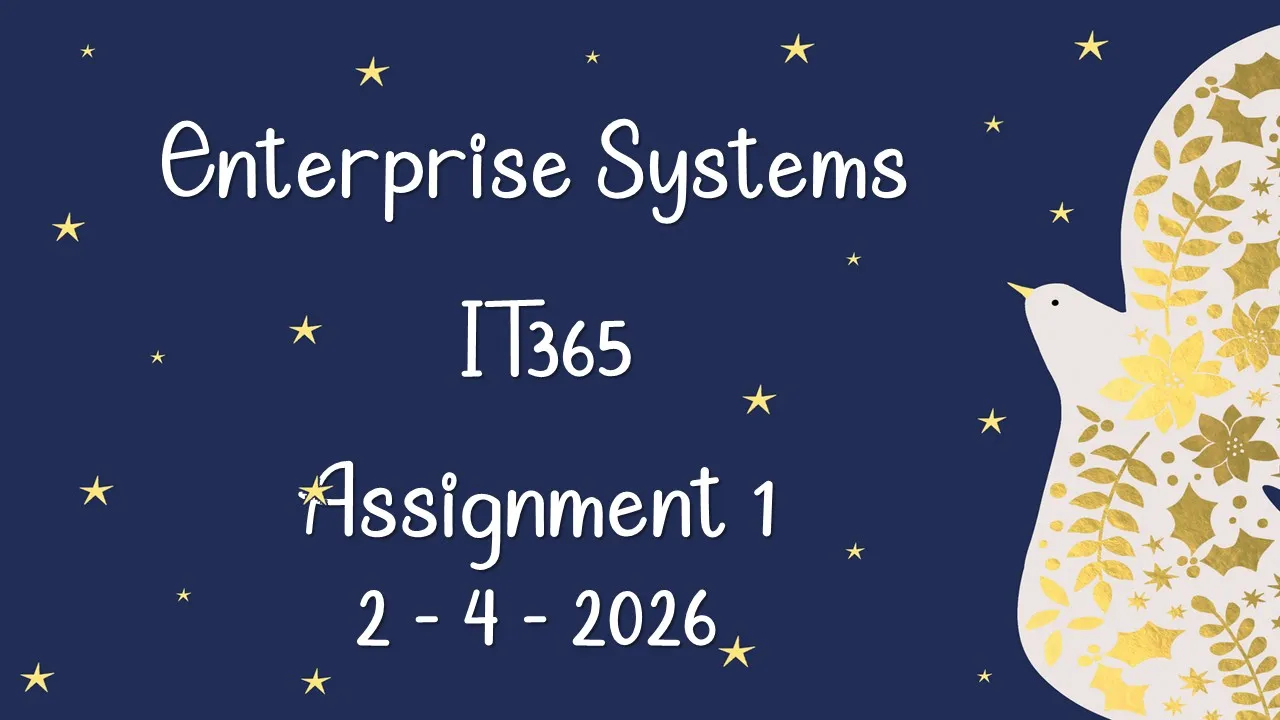 Assignment 1 Due to 2 – 4 – 2026