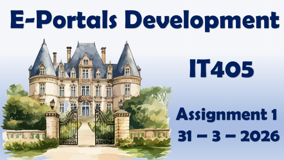 Assignment 1 Due to 31 – 3 – 2026