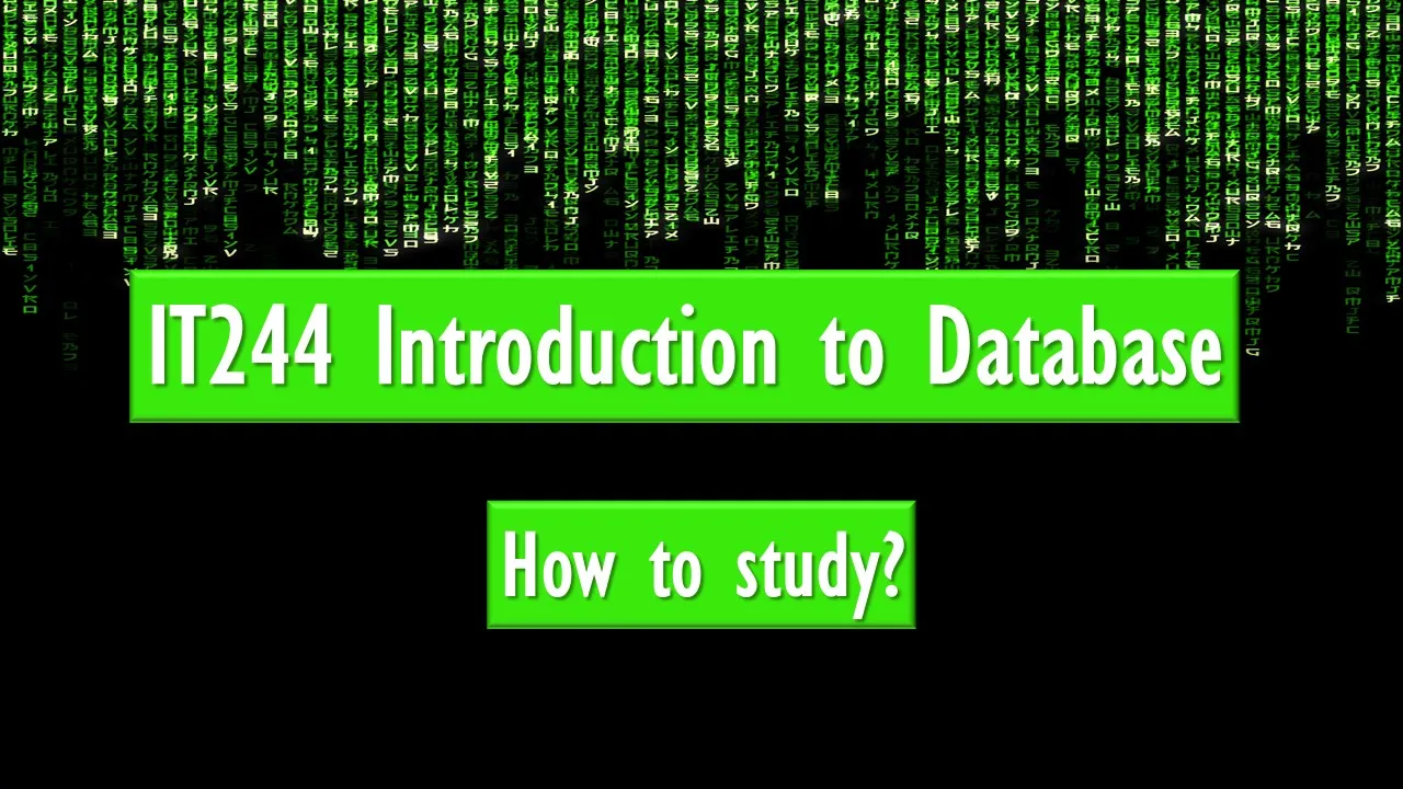 How to Study Introduction to database